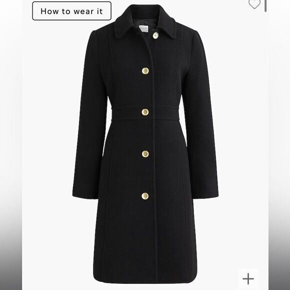 Jcrew Wool-blend lady day coat